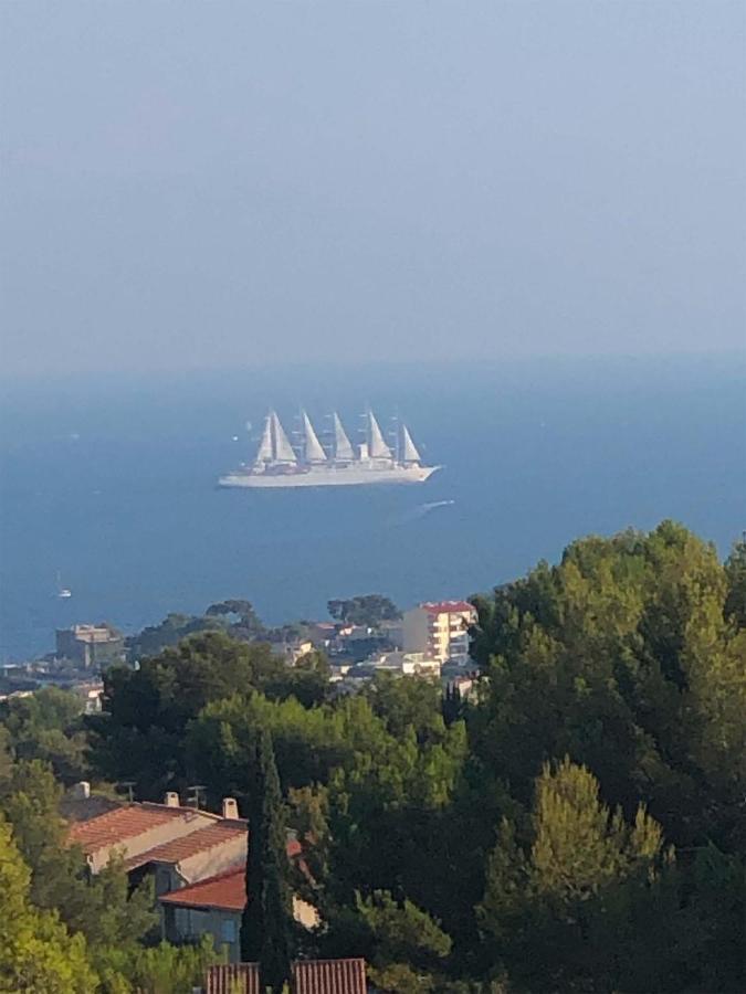 Vuemer Bandol - Grande Terrasse De 45M2 Vue Mer Piscine Parking Kültér fotó
